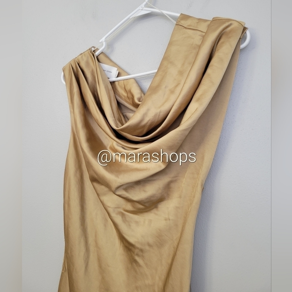 Significant Other Erika Tan Satin Dress - Picture 5 of 10